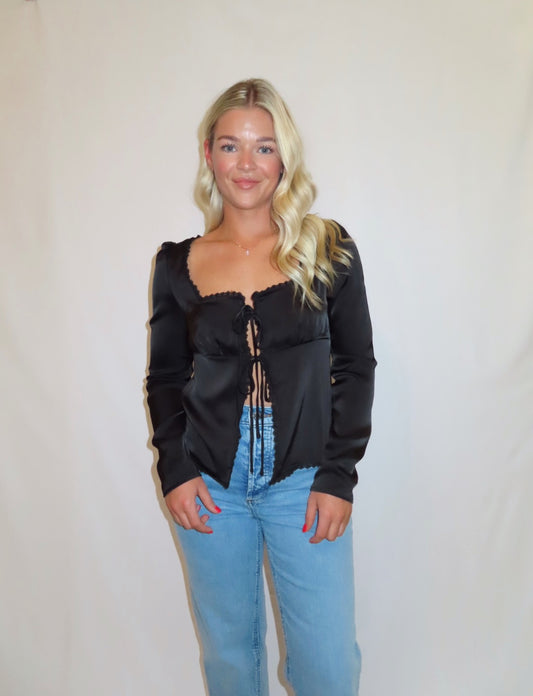 Midnight Tie Top