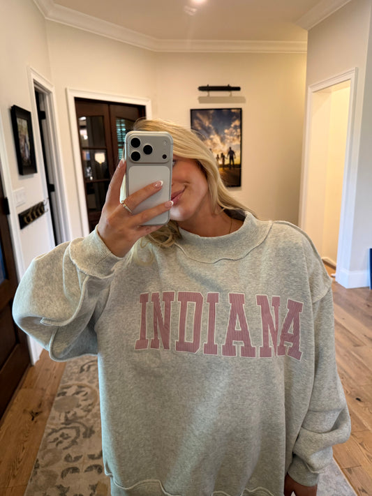Indiana Pinstripe Mockneck