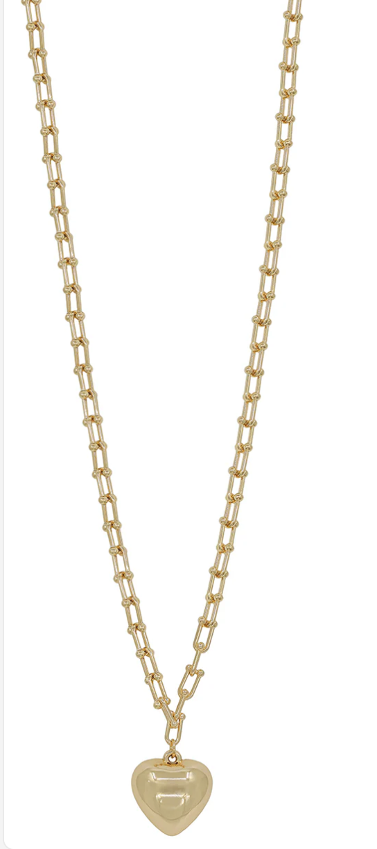 Puff Heart Necklace