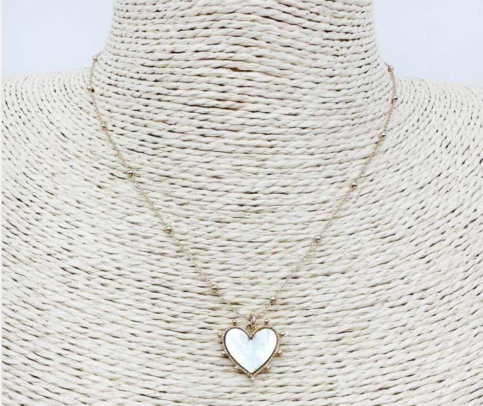Pearl Heart Necklace