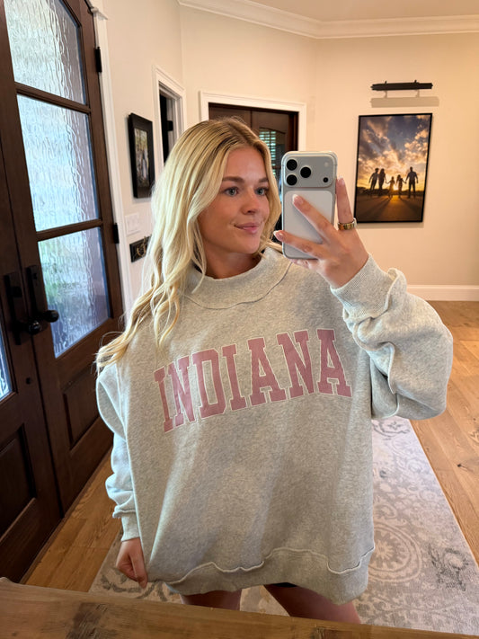 Indiana Pinstripe Mockneck