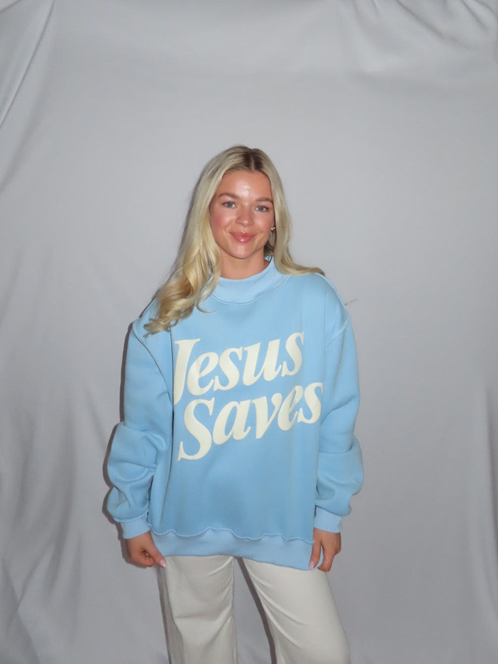 Jesus Saves Mockneck
