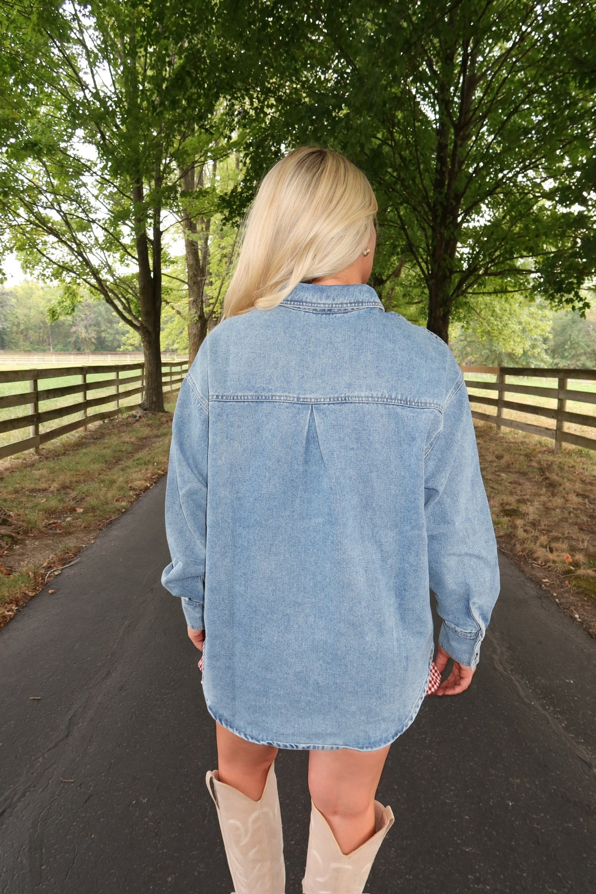Harlow Denim Top