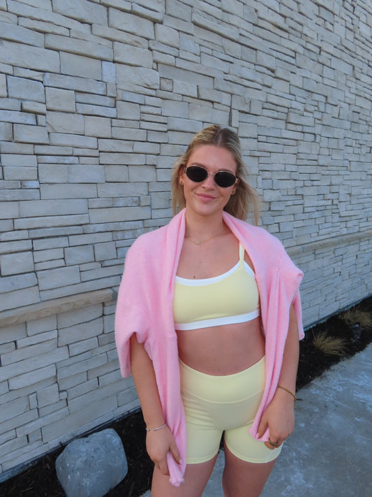 Yellow Biker Shorts
