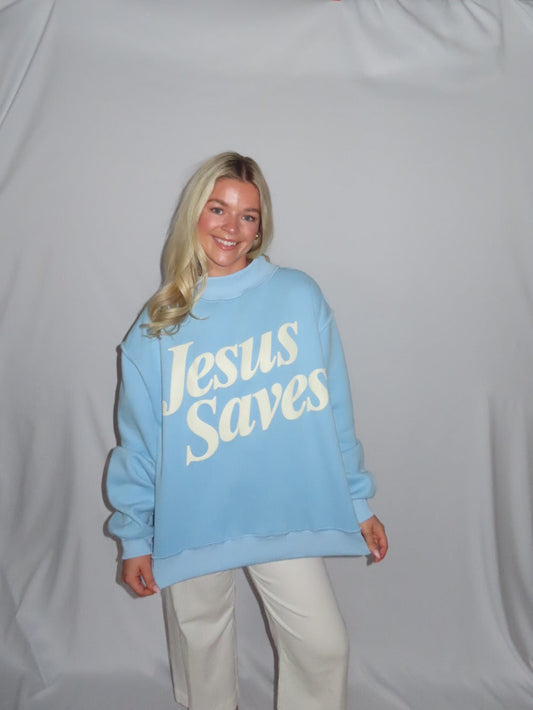 Jesus Saves Mockneck
