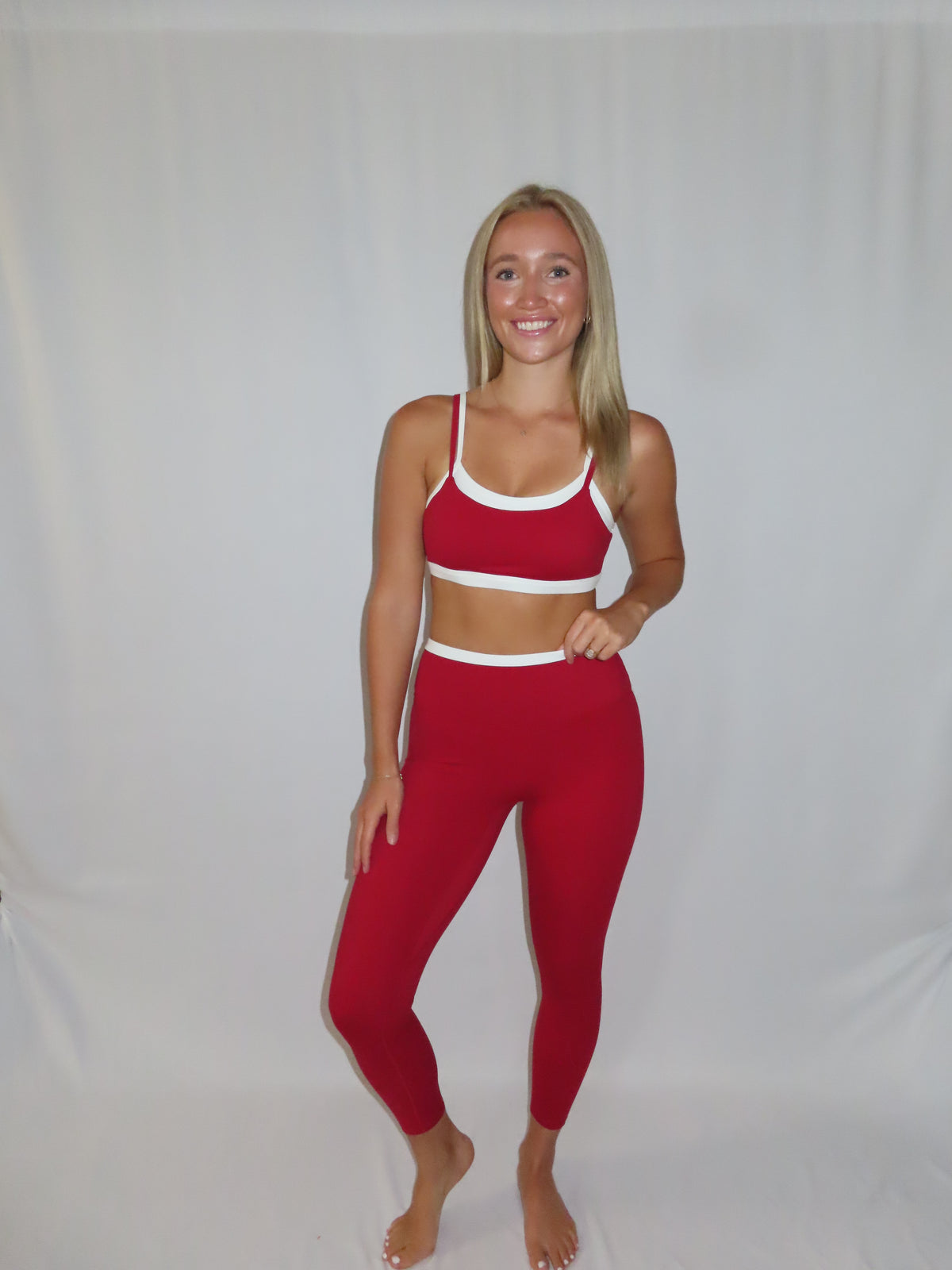 Crimson Double Layered Top