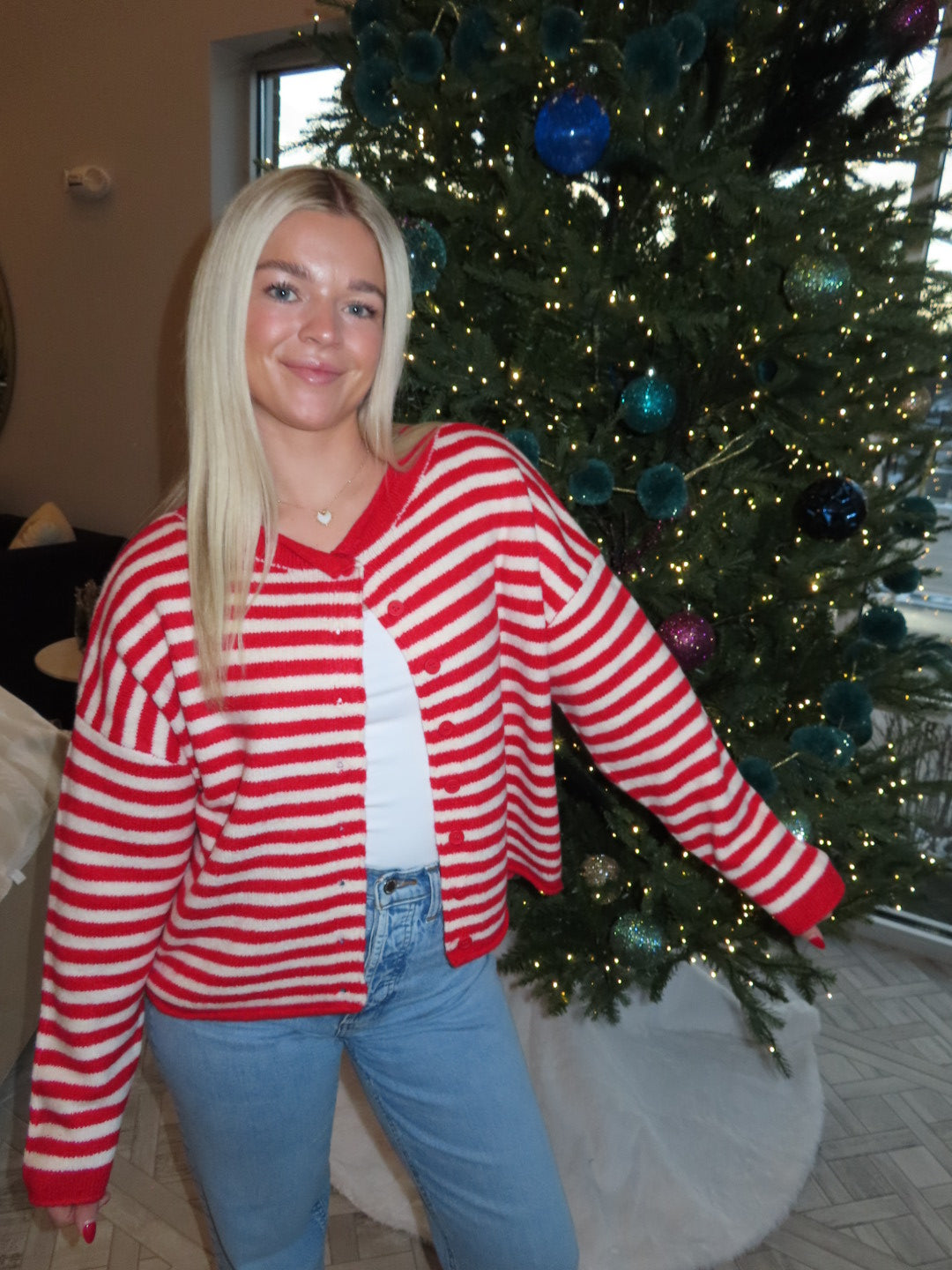 Candy Cane Cardigan