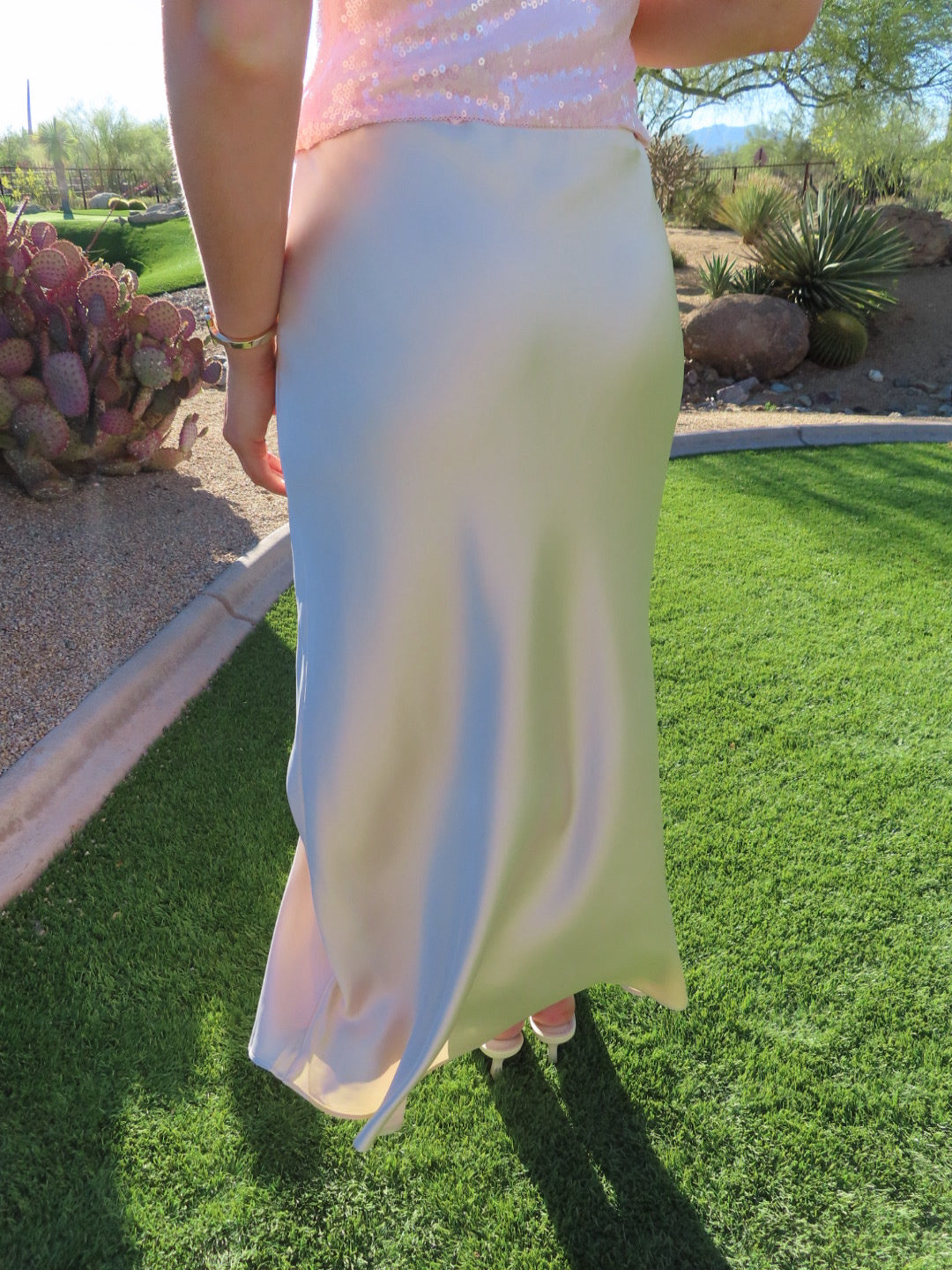 Kenley Satin Skirt