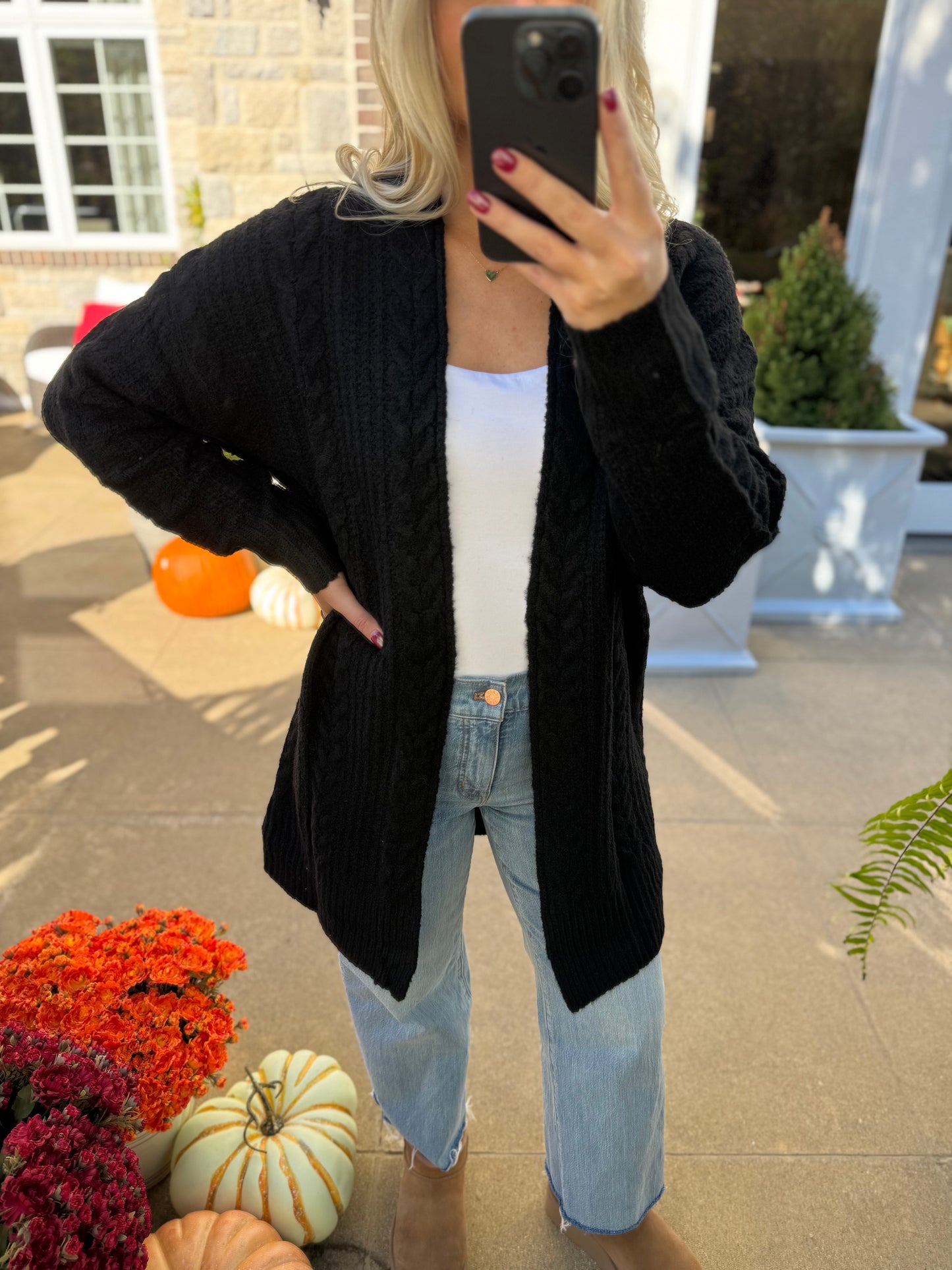 Cozy Black Cardigan