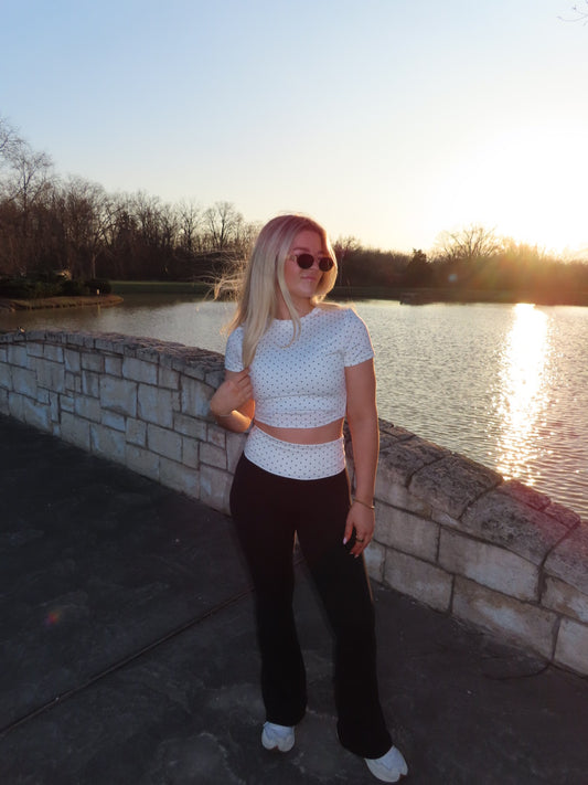 Polka Dot Flares