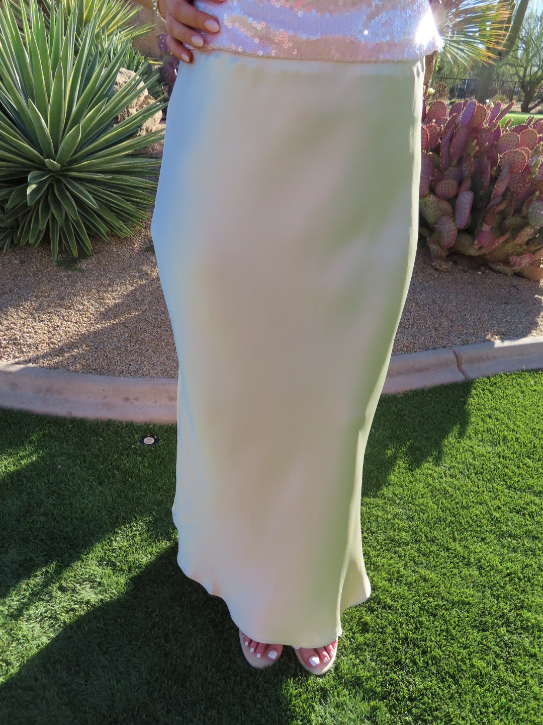 Kenley Satin Skirt