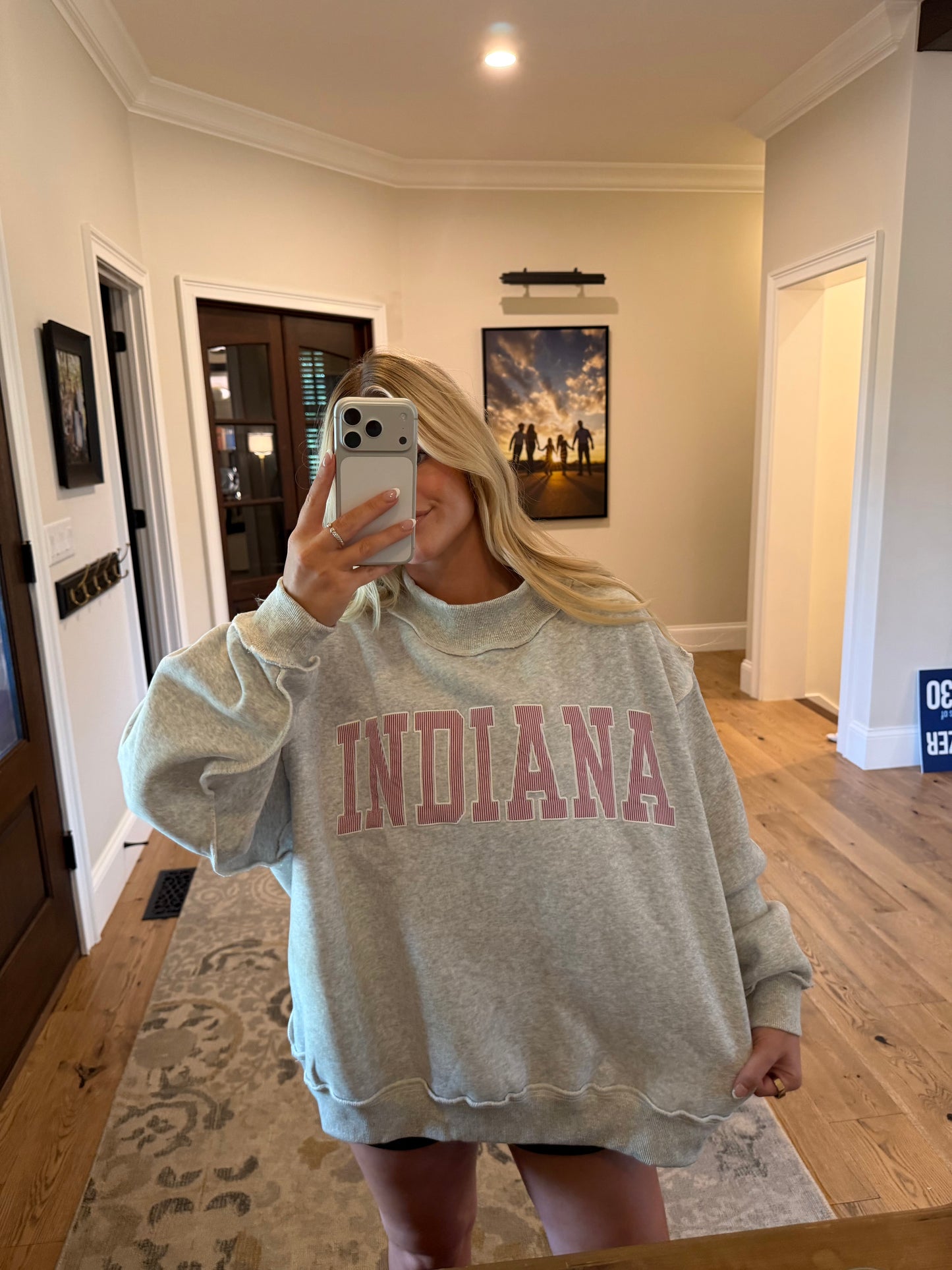 Indiana Pinstripe Mockneck