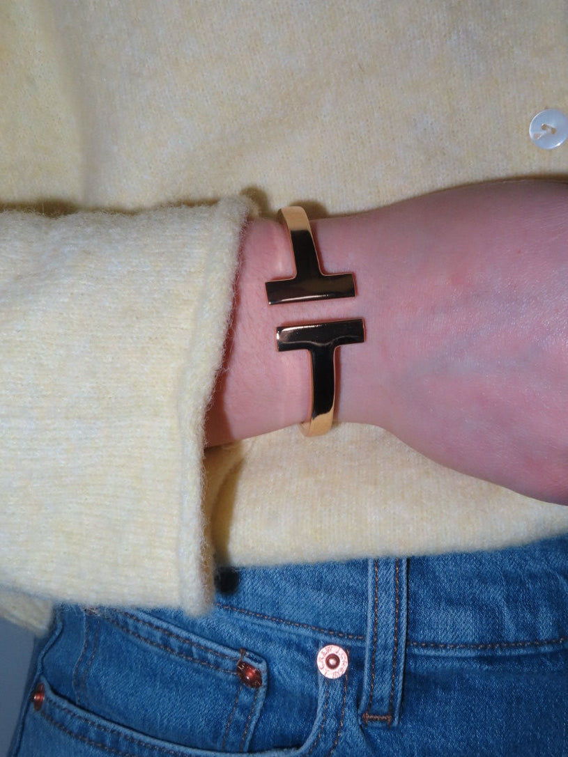 T Cuff Bracelet