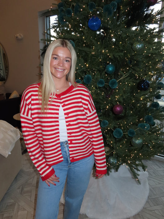 Candy Cane Cardigan