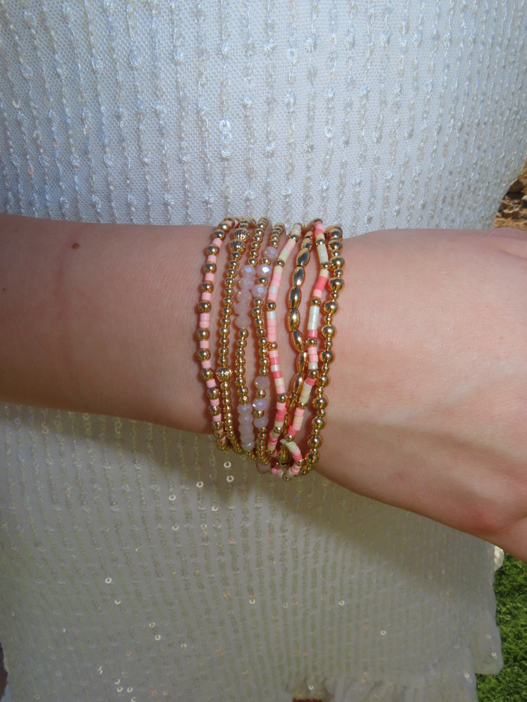 Pink and Gold Stack