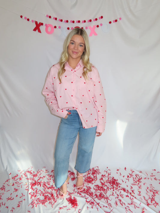 Heart Button-Down