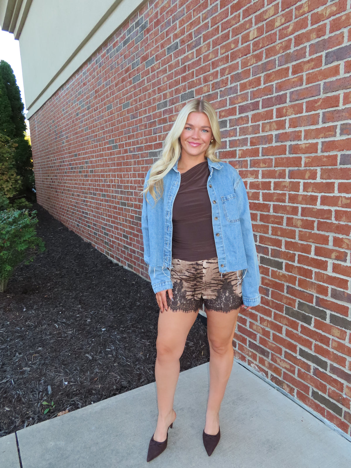 Tiger Lace Shorts