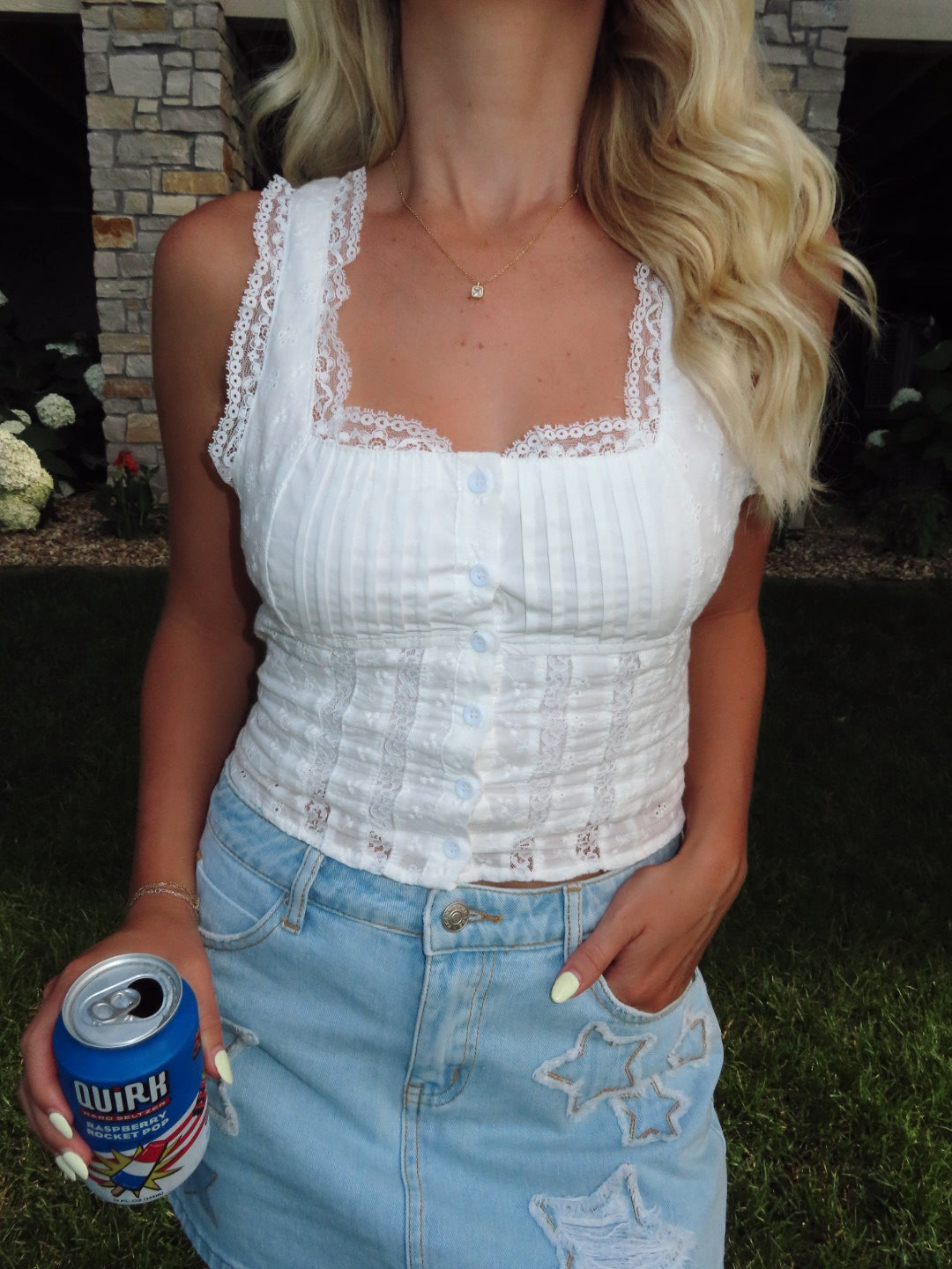 Daisy Lace Top