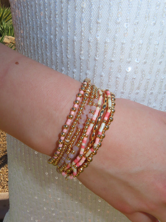 Pink and Gold Stack