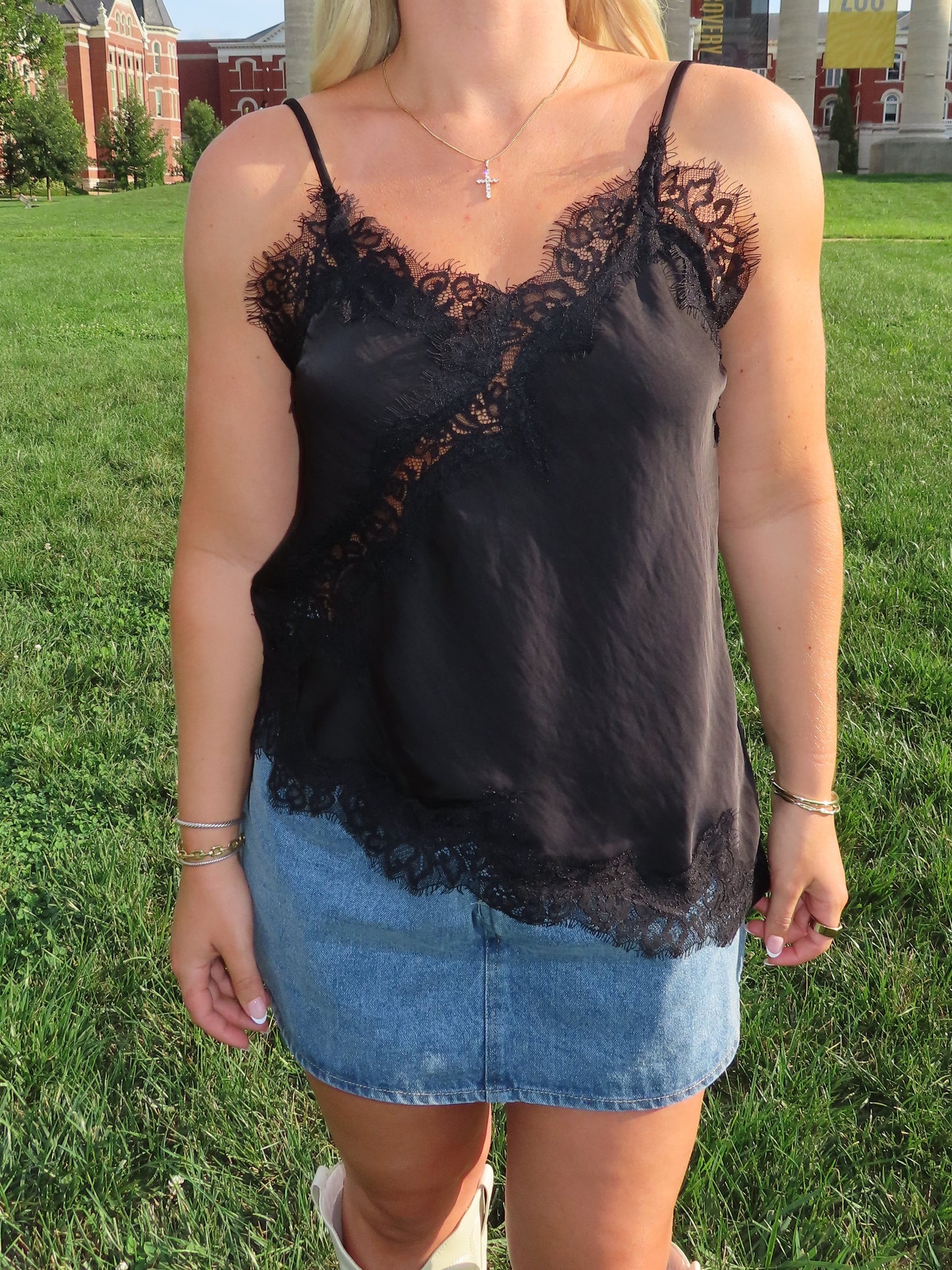 Black Lace Top