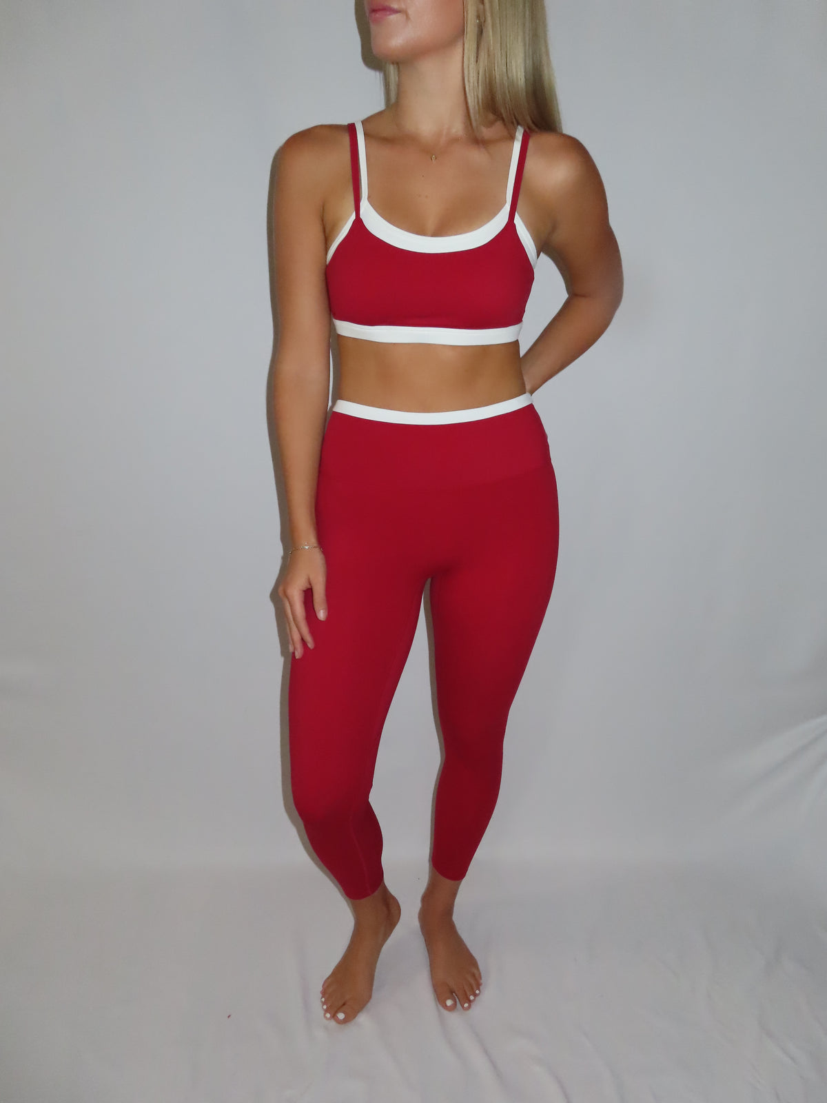 Crimson Double Layered Top
