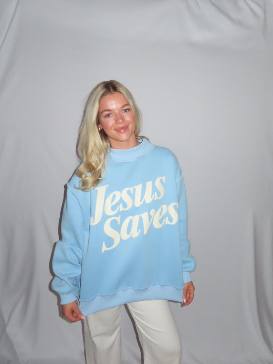 Jesus Saves Mockneck