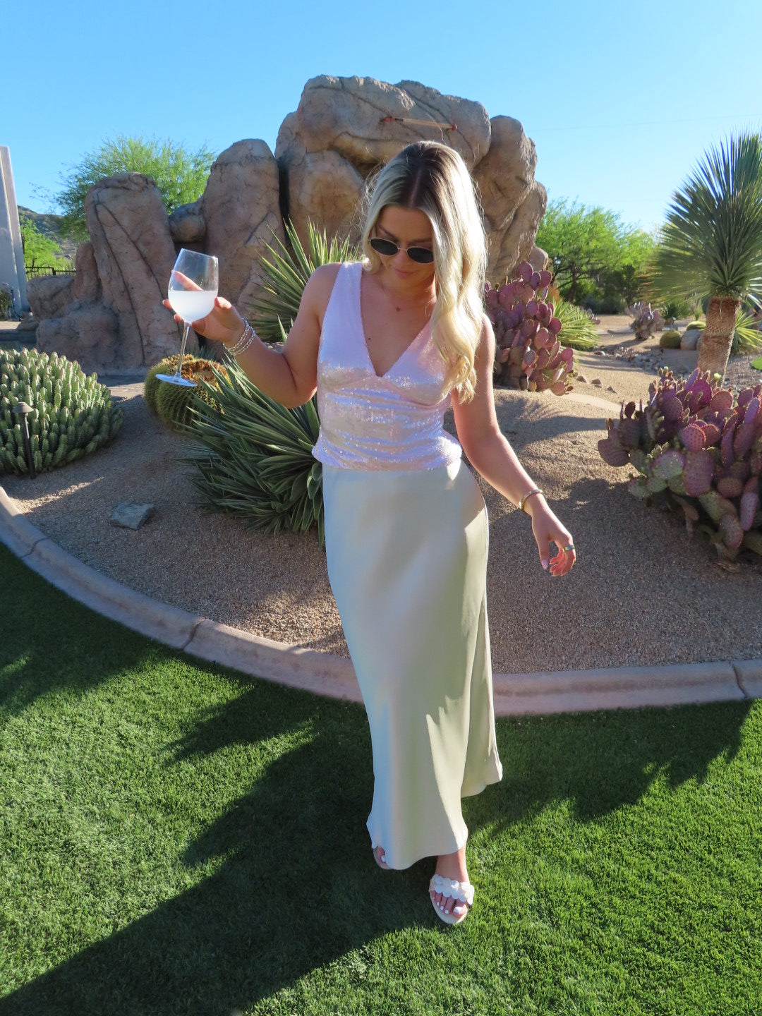 Kenley Satin Skirt
