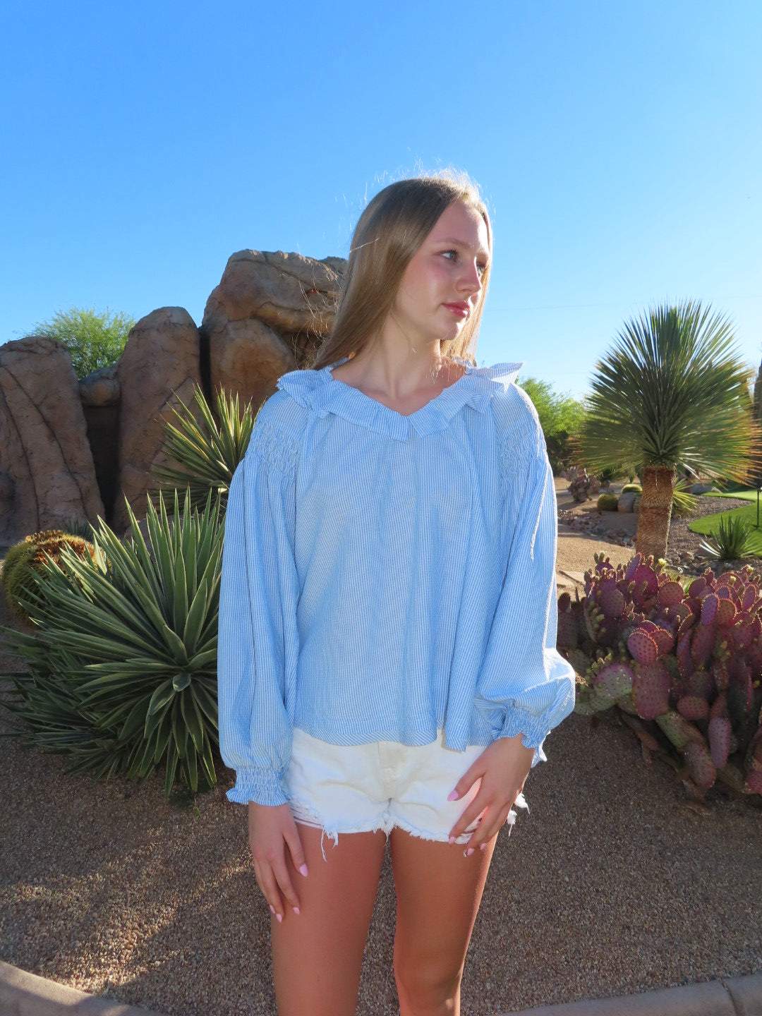 Pinstripe Blouse